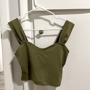 ABERCROMBIE & FITCH Seamless Fabric Sweetheart Top